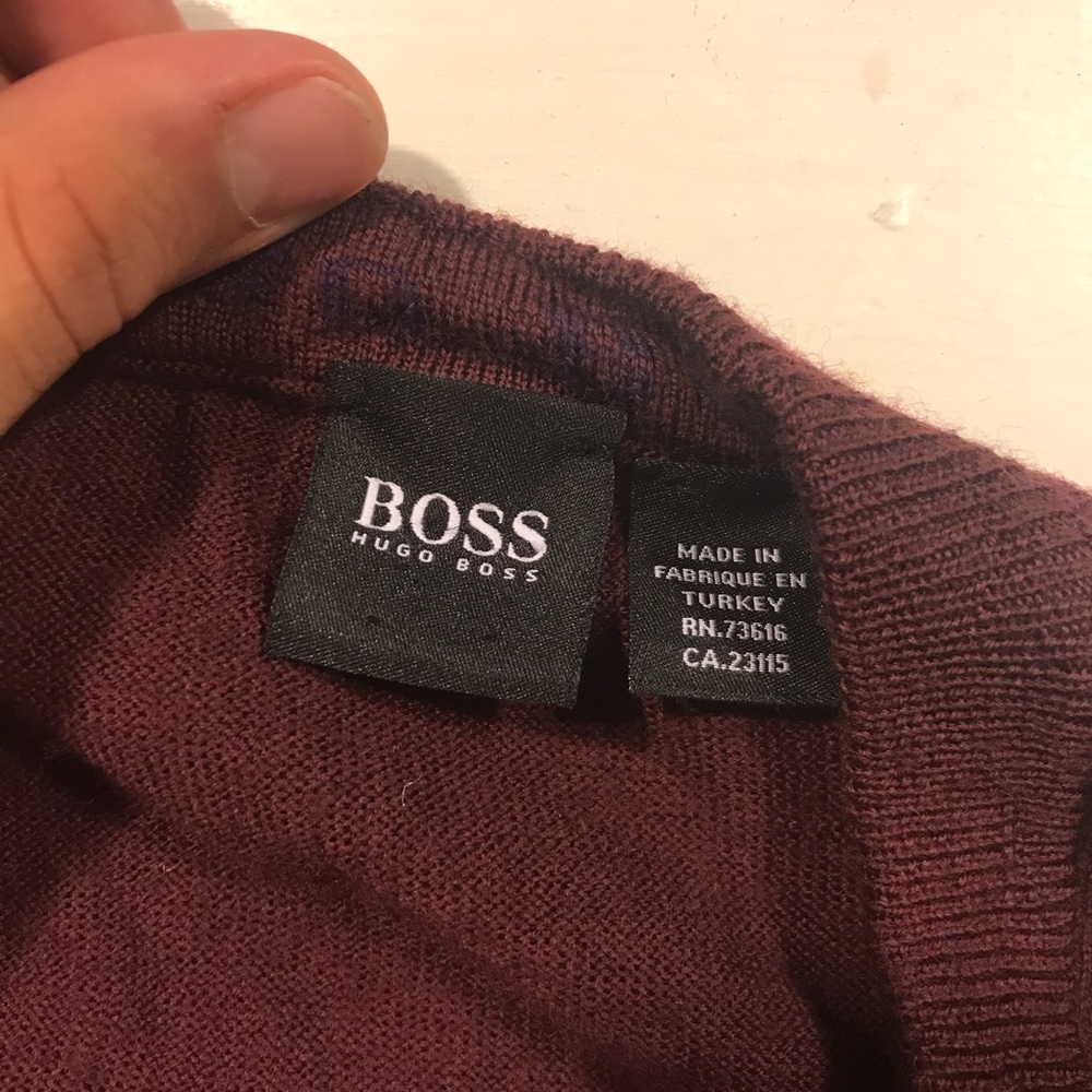 Hugo Boss Maroon Sweater - Picture 4 of 4